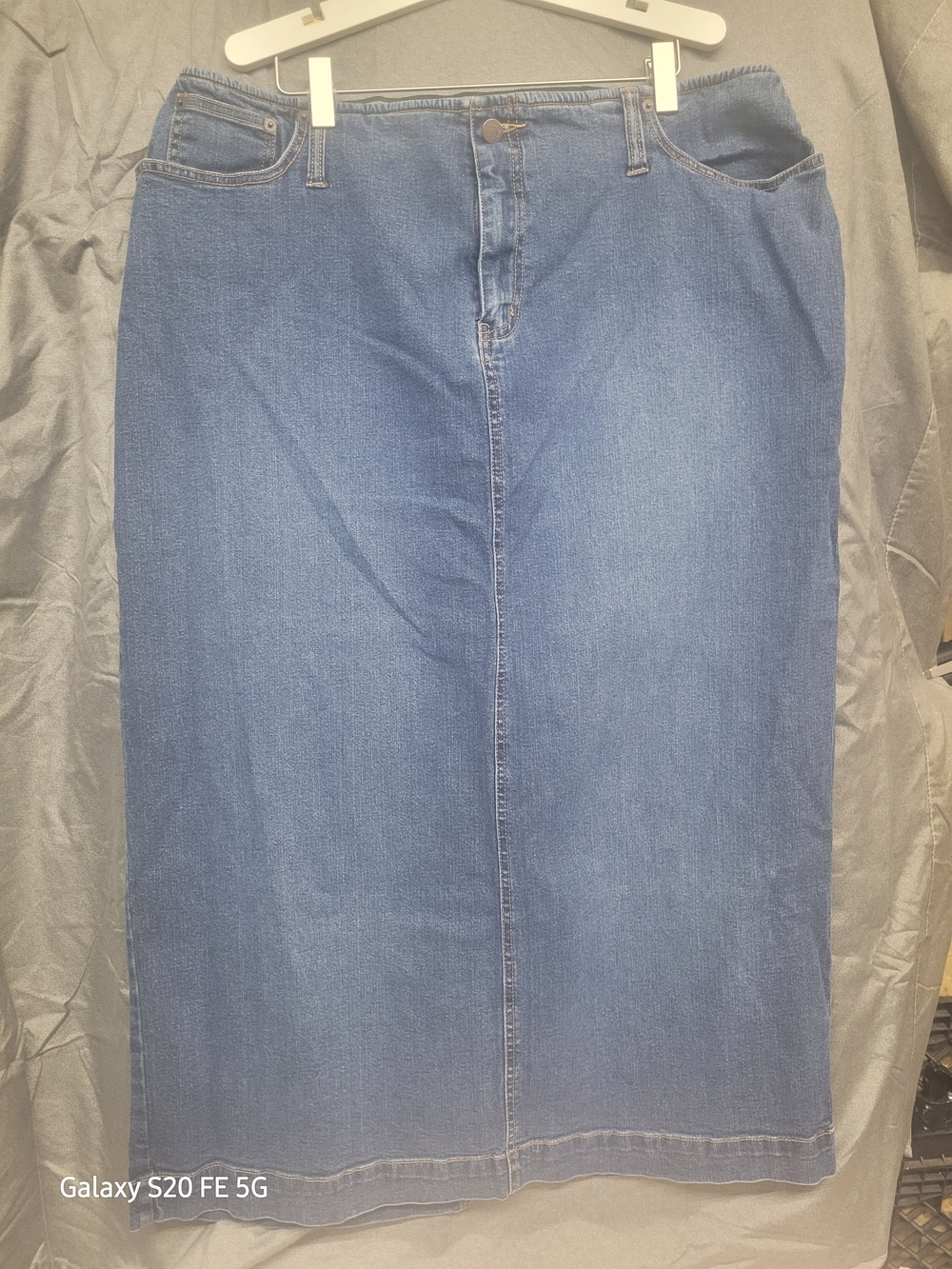 Venezia Blue Denim Pencil Skirt